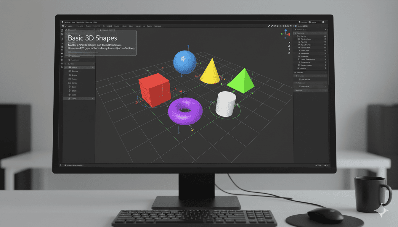 Grundlæggende 3D former kursus